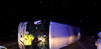 Kastamonu'da yolcu otobüsü devrildi: 30 yaralı