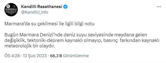 Marmara Denizi neden çekildi? Marmara Denizi'nin çekilmesi deprem ile mi ilgili?
