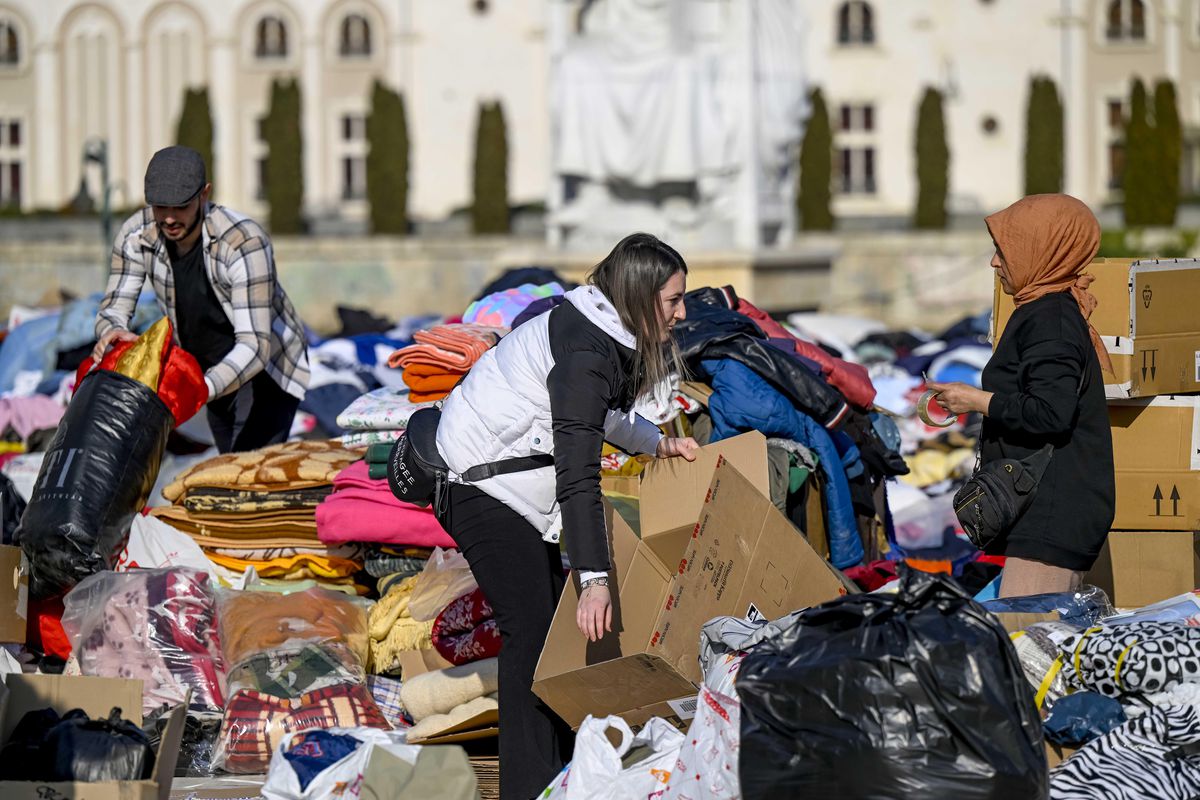 Kuzey Makedonya'dan Türkiye ve Suriye'ye İnsani Yardım