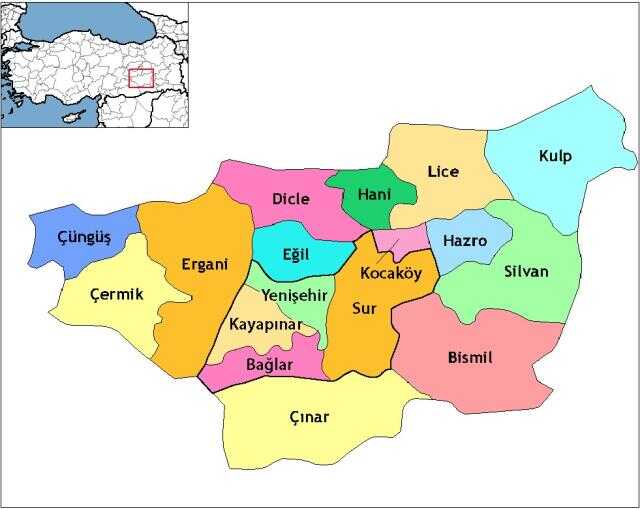 Sur nerede? Sur ilçesinin nüfusu, yüzölçümü ne kadar? Sur ilçesi hangi ile bağlı?