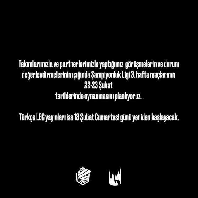 League of Legends Şampiyonluk Ligi'nin devam edeceği tarih açıklandı League of Legends Şampiyonluk Ligi'nin devam edeceği tarih açıklandı