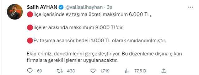 Hatay'da ev taşıma ücretine azami sınır getirildi Hatay'da ev taşıma ücretine azami sınır getirildi