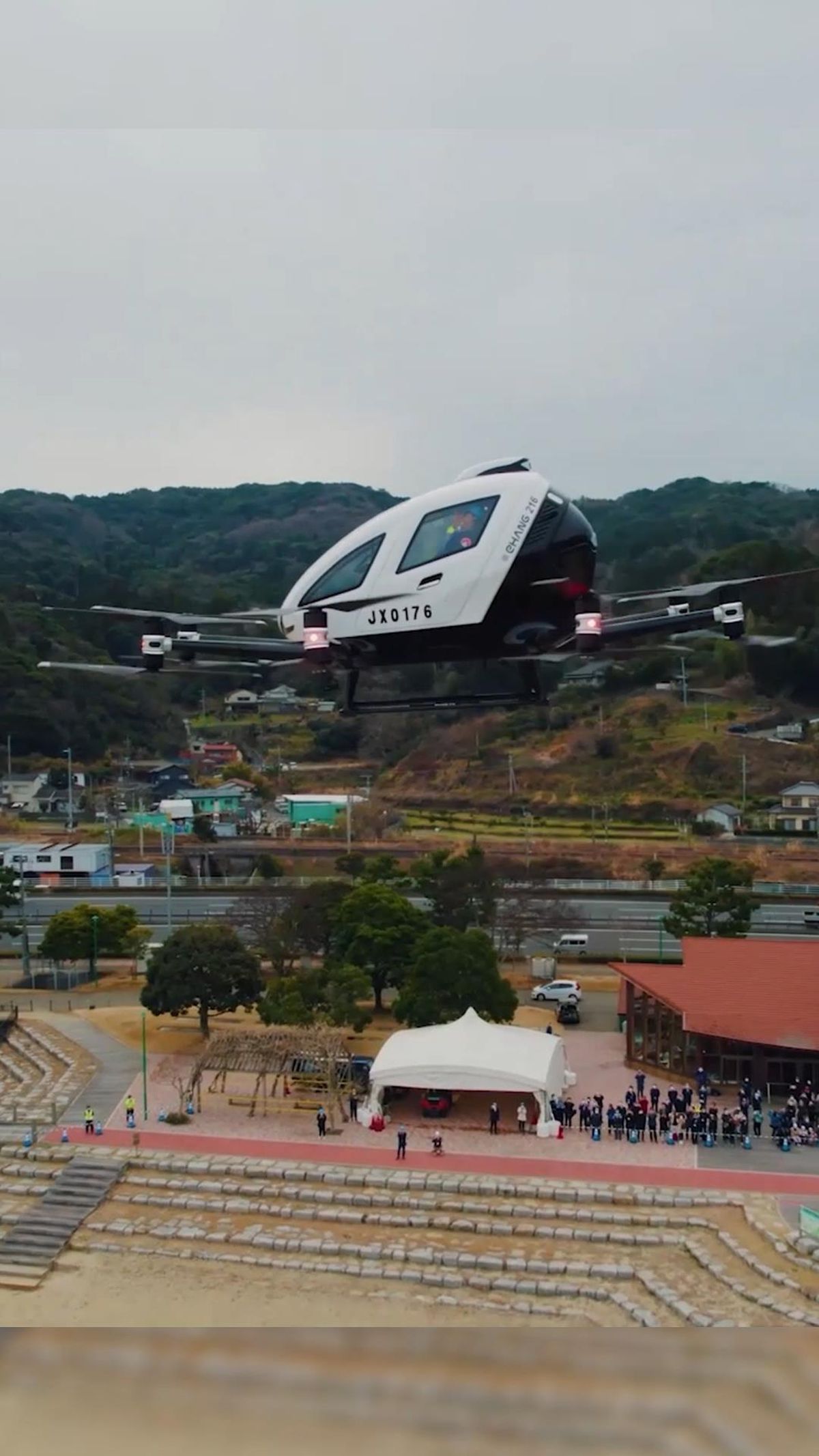 Çin Yapımı Drone Taksi, Japonya'da Tanıtım Uçuşu Gerçekleştirdi