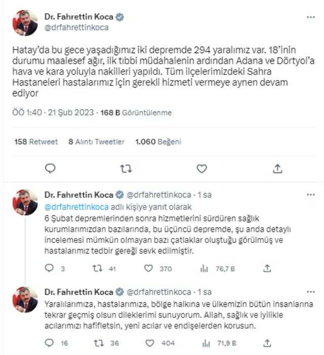 Son Dakika: Hatay'da 6.4 ve 5.8 şiddetinde iki büyük deprem! Yıkım ve can kaybı var Son Dakika: Hatay'da 6.4 ve 5.8 şiddetinde iki büyük deprem! Yıkım ve can kaybı var