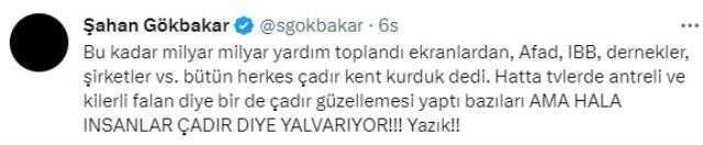 Ünlü isimler, deprem sonrası çadır çağrısı yapılmasına isyan eti: Bağışlar nerede
