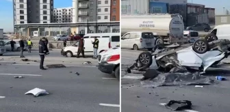 Başakşehir'de iki otomobil çarpıştı: 1 ölü, 2 yaralı
