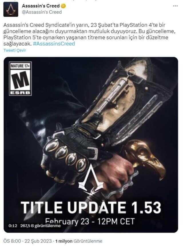 Assassin's Creed Syndicate'in PS4 ve PS5 güncellemesi bugün geliyor Assassin's Creed Syndicate'in PS4 ve PS5 güncellemesi bugün geliyor