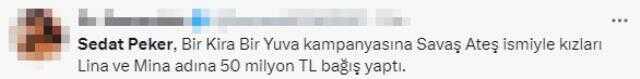 'Bir Kira Bir Yuva' kampanyasına bağlanan şahsın sözleri dikkat çekti! Bağış yapan kişi Sedat Peker mi? 'Bir Kira Bir Yuva' kampanyasına bağlanan şahsın sözleri dikkat çekti! Bağış yapan kişi Sedat Peker mi?