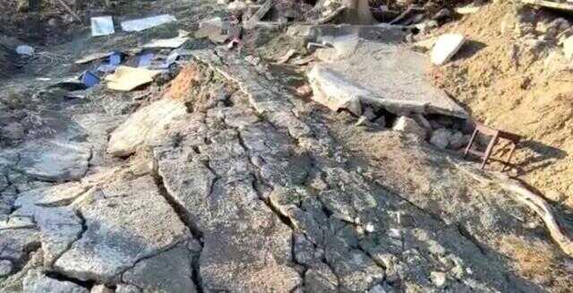 Deprem bölgesi Malatya'da, heyelan bir mezrayı yuttu