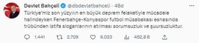 'Hükümet istifa' tezahüratları üzerine Devlet Bahçeli'den acil çağrı: Maçlar seyircisiz oynanmalı