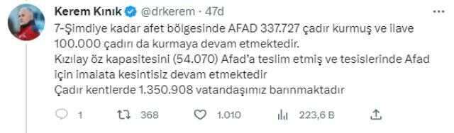 Kerem Kınık: Finansal süreklilik için kurumlara maliyetine satış yapıyoruz