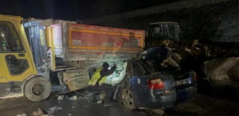 TIR'a arkadan çarpan otomobil sürücüsü hayatını kaybetti