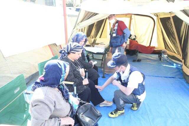 Japonya en büyük sahra hastanesini Gaziantep'te kurdu