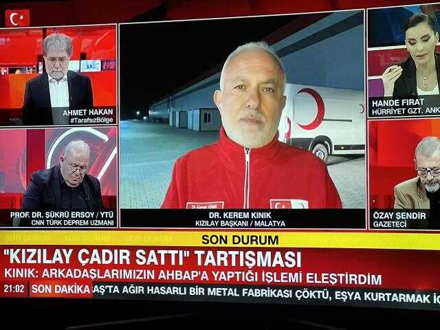 Kızılay Başkanı Kerem Kınık: Çadırların Ahbap'a satıldığından haberim yoktu, öğrenince arkadaşları eleştirdim