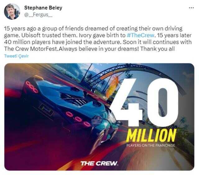 The Crew serisinin oyuncu sayısı 40 milyonu aştı