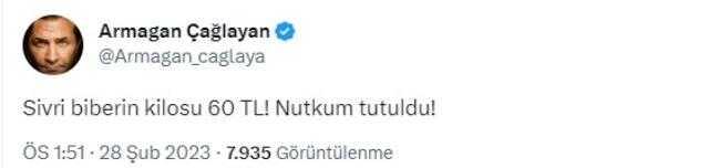 Biberin kilosunu gören Armağan Çağlayan, isyan etti: Kilosu 60 TL olmuş, nutkum tutuldu