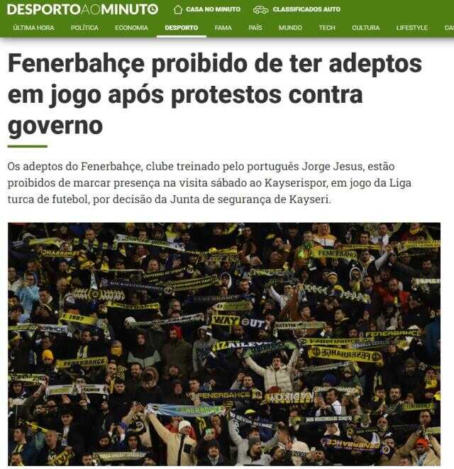 Dünya, Fenerbahçe taraftarına verilen yasağı konuşuyor! Hepsi nedenini aynı slogana bağladı