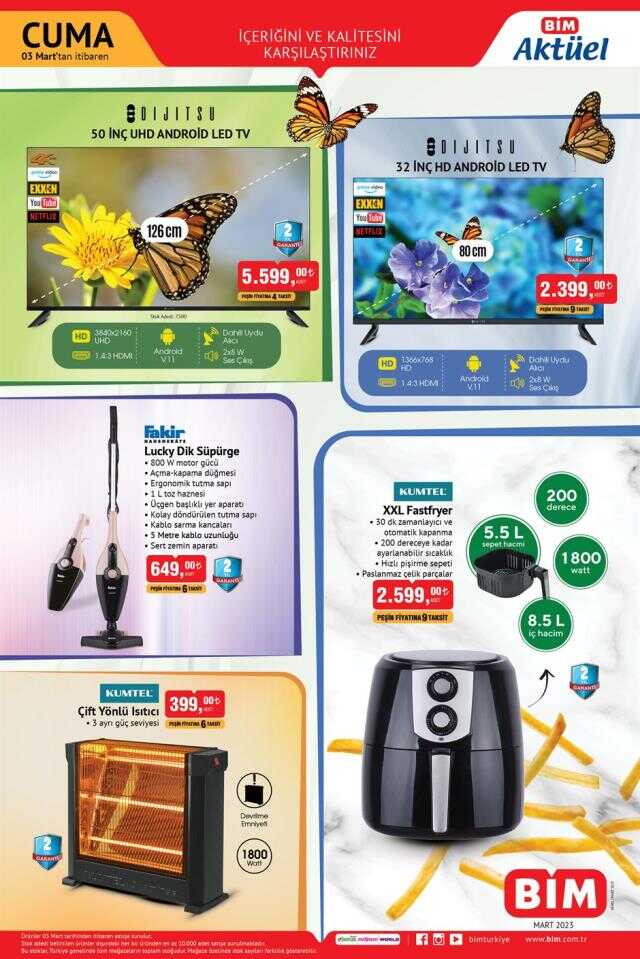 Bim aktüel ürünler kataloğu! Bim'de hangi ürünler var? 3 Mart Cuma Bugün Bim'e hangi aktüel ürünler gelecek?