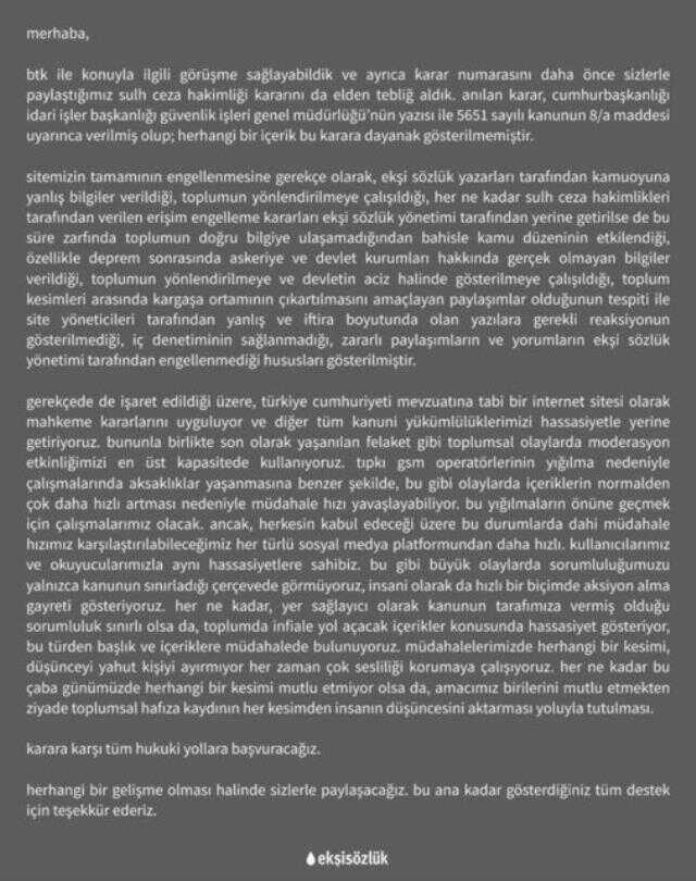 Ekşi sözlük kapatıldı mı? Ekşi sözlük neden açılmıyor, sorun mu var?