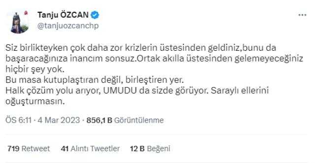Bolu Belediye Başkanı Tanju Özcan'dan Kılıçdaroğlu ve Akşener'e çağrı: Ortak akılla üstesinden gelemeyeceğiniz hiçbir şey yok