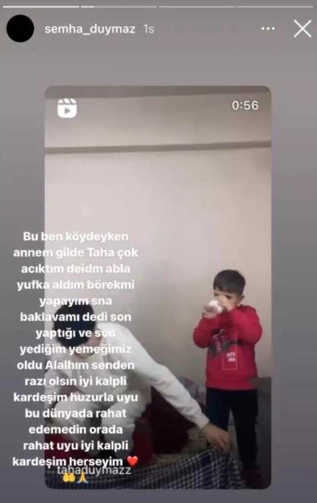 Taha Duymaz'ın ablasından duygulandıran paylaşım: Allah'ım senden razı olsun Taha Duymaz'ın ablasından duygulandıran paylaşım: Allah'ım senden razı olsun