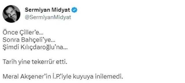 Ünlü isimlerden Meral Akşener'in 6'lı Masa'ya rest çekmesine sert tepki Ünlü isimlerden Meral Akşener'in 6'lı Masa'ya rest çekmesine sert tepki