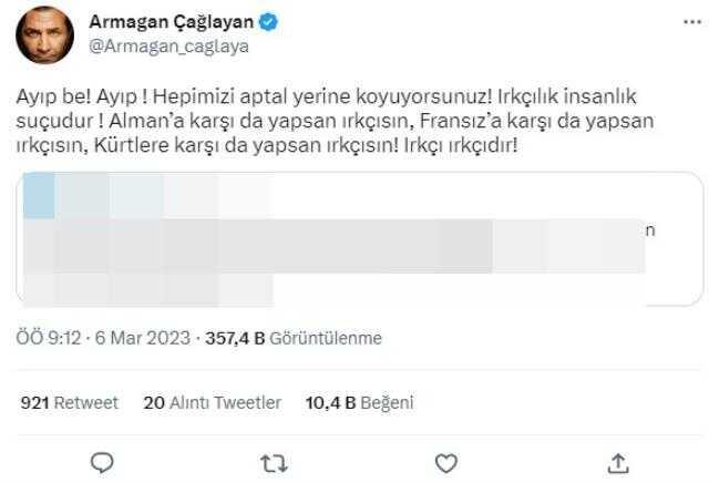 Bursa- Amed maçındaki olaylara ünlü isimler tepki gösterdi! Tek bir noktaya vurgu yaptılar Bursa- Amed maçındaki olaylara ünlü isimler tepki gösterdi! Tek bir noktaya vurgu yaptılar