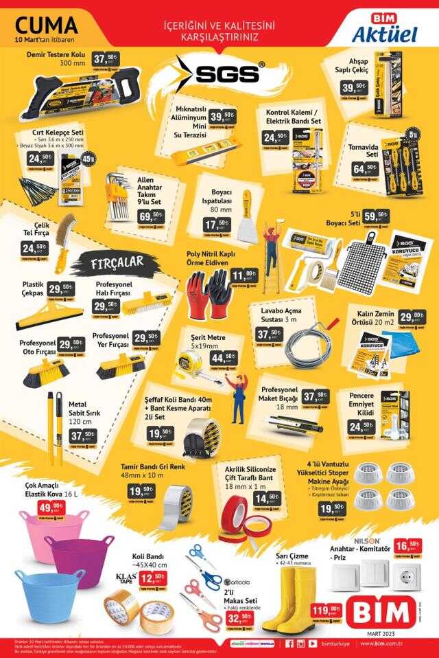 Bim aktüel ürünler kataloğu! Bim'de hangi ürünler var? 9 Mart Perşembe Bugün Bim'e hangi aktüel ürünler gelecek?