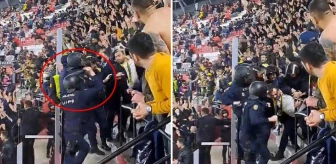 Büyük skandal! Sevilla polisi Fenerbahçeli taraftarlara saldırdı