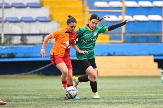 71 şut çeken Galatasaray Kadın Futbol Takımı, Kireçburnu'nu 13-0 mağlup etti