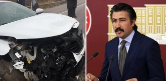 AK Parti Milletvekili Özkan'ın ekibi kaza yaptı! 3 yaralı