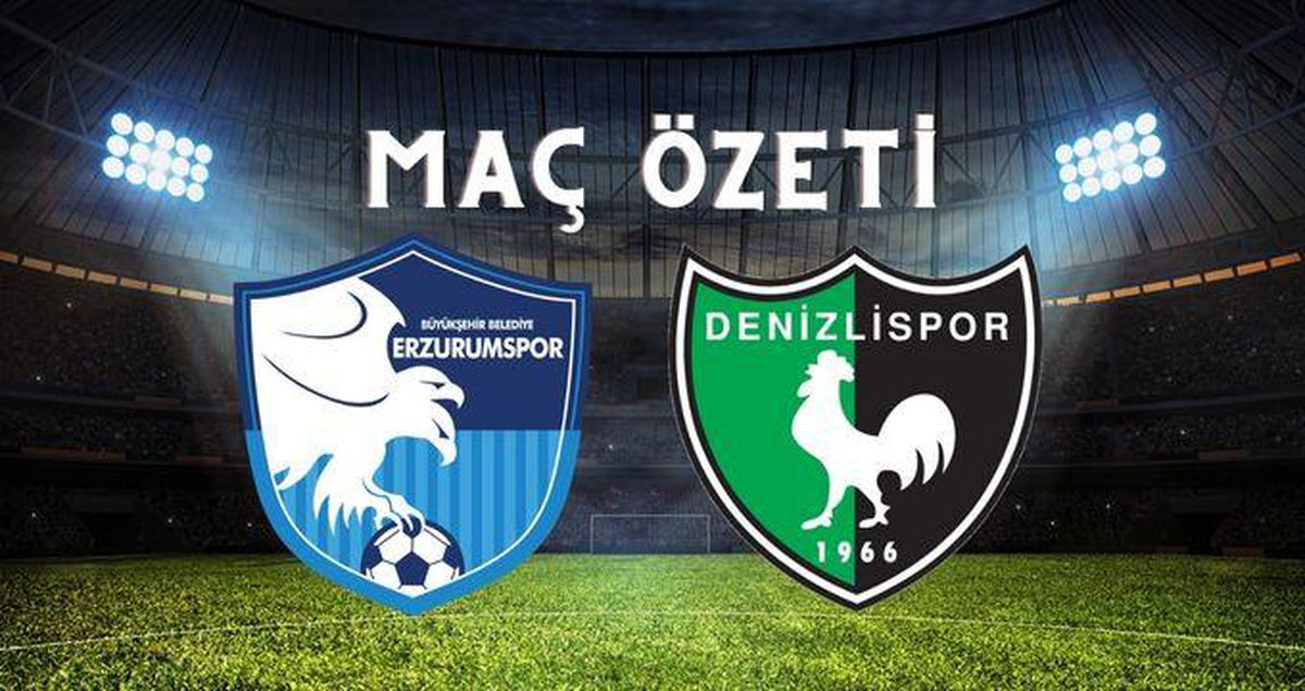 Denizlispor - Erzurumspor maç özeti! (VİDEO) Denizlispor maçı özeti izle! Denizlispor Erzurumspor maçı kaç kaç bitti?