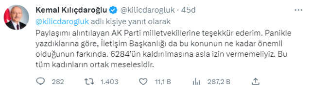 Kılıçdaroğlu, Yeniden Refah Partisi'ne göndermede bulundu! Paylaşımı alıntılayan AK Partili vekillere teşekkür etti