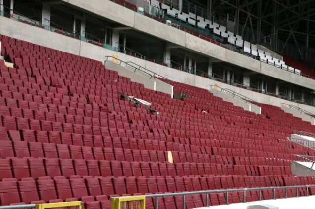 Depremden saatler önce yaşanan sevinç, yerini acıya bıraktı! İşte Hatay Stadı'nın son hali