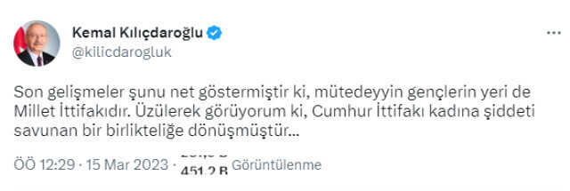 Kılıçdaroğlu: Son Gelişmeler Şunu Net Göstermiştir Ki, Mütedeyyin Gençlerin Yeri de Millet İttifakıdır. Kılıçdaroğlu: Son Gelişmeler Şunu Net Göstermiştir Ki, Mütedeyyin Gençlerin Yeri de Millet İttifakıdır.