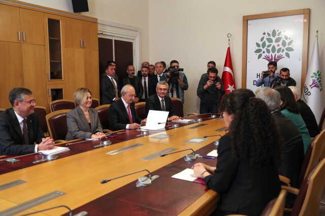 HDP ile görüşen Kılıçdaroğlu'ndan ilk açıklama: Kürt sorunu dahil tüm sorunların çözüm adresi TBMM HDP ile görüşen Kılıçdaroğlu'ndan ilk açıklama: Kürt sorunu dahil tüm sorunların çözüm adresi TBMM