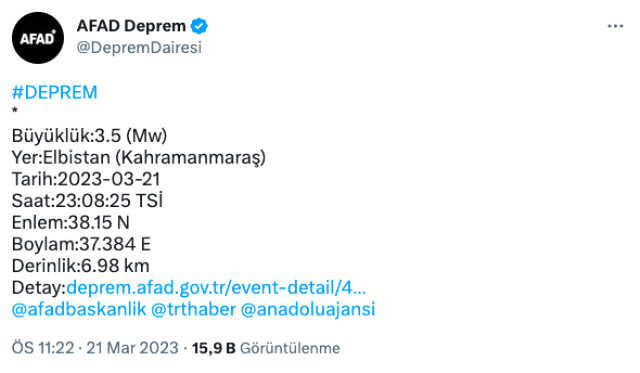 Kahramanmaraş kaç şiddetinde deprem oldu? SON DAKİKA! Elbistan deprem şiddeti ne? Kahramanmaraş Elbistan kaç büyüklüğünde deprem oldu?