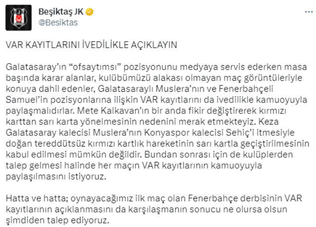 Hodri meydan! Fenerbahçe'den Beşiktaş'a jet hızıyla yanıt