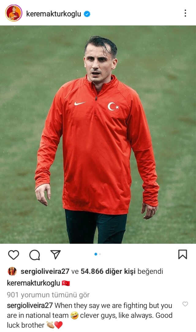 Kerem Aktürkoğlu ile kavga ettiği iddia edilen Sergio Oliveira sessizliğini bozdu Kerem Aktürkoğlu ile kavga ettiği iddia edilen Sergio Oliveira sessizliğini bozdu