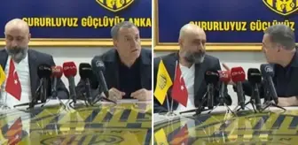 Tolunay Kafkas da şaşırdı! Ankaragücü Başkanı Faruk Koca'nın gergin anları törende buz kestirdi