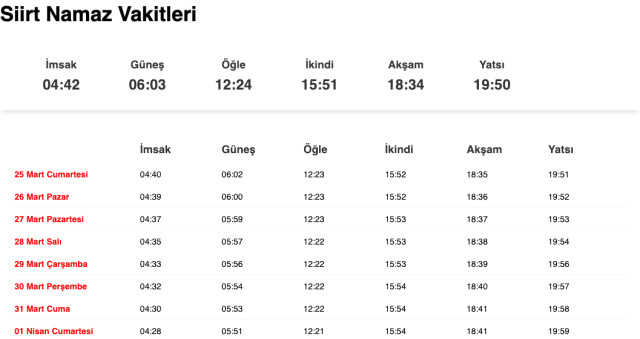 Şanlıurfa, Siirt, Şırnak sahur ne zaman, saat kaçta? 25 Mart Urfa, Siirt, Şırnak imsak vakti! Urfa, Siirt, Şırnak sabah ezanı saat kaçta okunuyor?