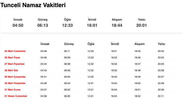 Tokat, Tunceli, Uşak sahur ne zaman, saat kaçta? 25 Mart Tokat, Tunceli, Uşak imsak vakti! Tokat, Tunceli, Uşak sabah ezanı saat kaçta okunuyor? Tokat, Tunceli, Uşak sahur ne zaman, saat kaçta? 25 Mart Tokat, Tunceli, Uşak imsak vakti! Tokat, Tunceli, Uşak sabah ezanı saat kaçta okunuyor?