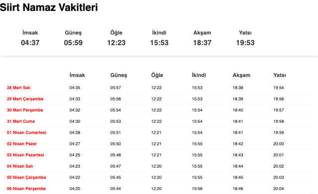 Şanlıurfa, Siirt, Şırnak akşam ezanı saat kaçta? 27 Mart Urfa, Siirt, Şırnak ezan vakitleri! Urfa, Siirt, Şırnak iftar ne zaman?