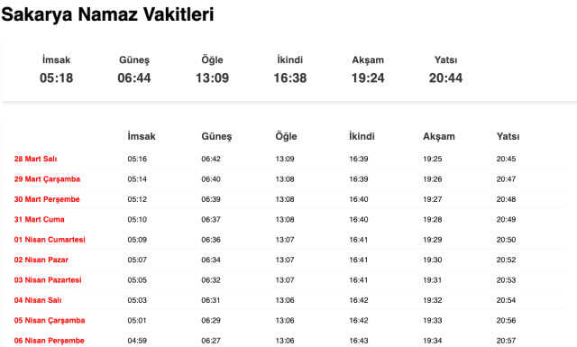 Tekirdağ, Sakarya, Yalova akşam ezanı saat kaçta? 27 Mart Tekirdağ, Sakarya, Yalova ezan vakitleri! Tekirdağ, Sakarya, Yalova iftar ne zaman?