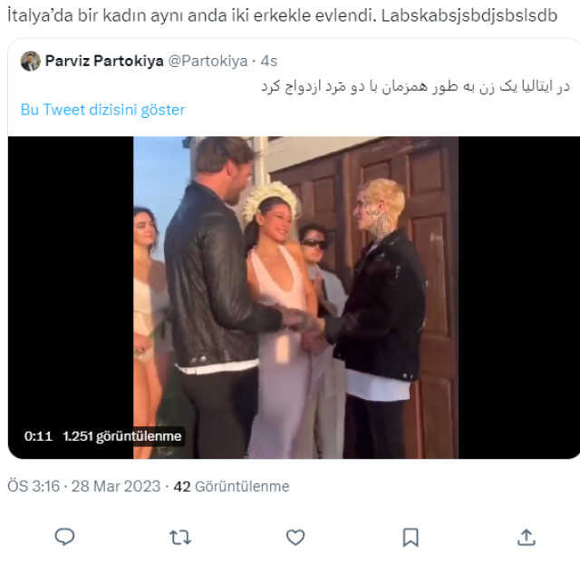 Bir kadının 2 erkekle evlendiği anlara ait görüntüler infial yaratmıştı! Gerçek çok başka çıktı