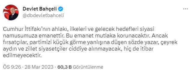 MHP, AK Parti ile ortak listeyle mi seçime gidecek? Bahçeli'den merak edilen soruya yanıt MHP, AK Parti ile ortak listeyle mi seçime gidecek? Bahçeli'den merak edilen soruya yanıt