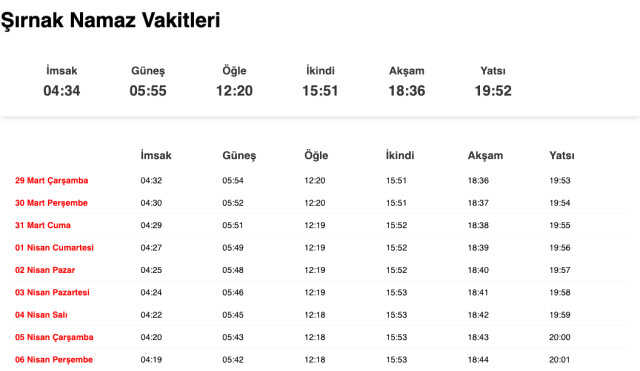 Şanlıurfa, Siirt, Şırnak sahur ne zaman, saat kaçta? 28 Mart Urfa, Siirt, Şırnak imsak vakti! Urfa, Siirt, Şırnak sabah ezanı saat kaçta okunuyor?