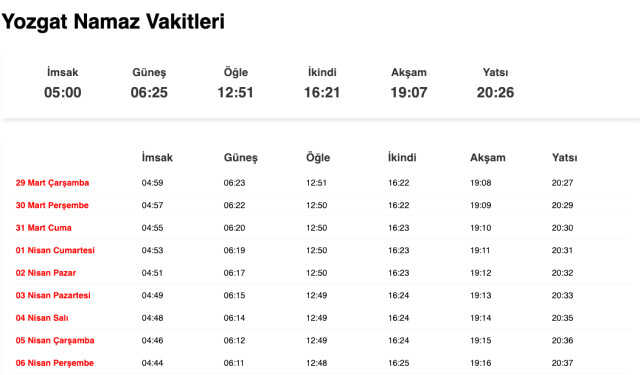 Yozgat, Van sahur ne zaman, saat kaçta? 28 Mart Yozgat, Van imsak vakti! Van, Yozgat sabah ezanı saat kaçta okunuyor?