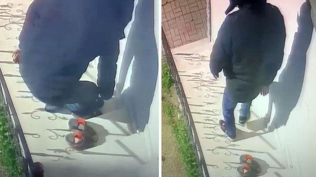Daire önündeki ayakkabıları çaldı, yerine kendi ayakkabılarını bıraktı