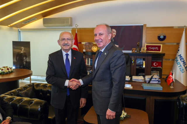 Kılıçdaroğlu ile görüşen İnce'den dikkat çeken ittifak mesajı: Menfaatler değil ilke ittifakları olmalıdır